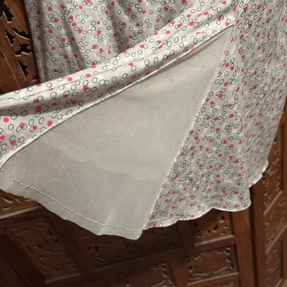 Free People Asymmetrical Knit Skirt with Accent Sheer Insert on Left Side - Picture 2 of 4